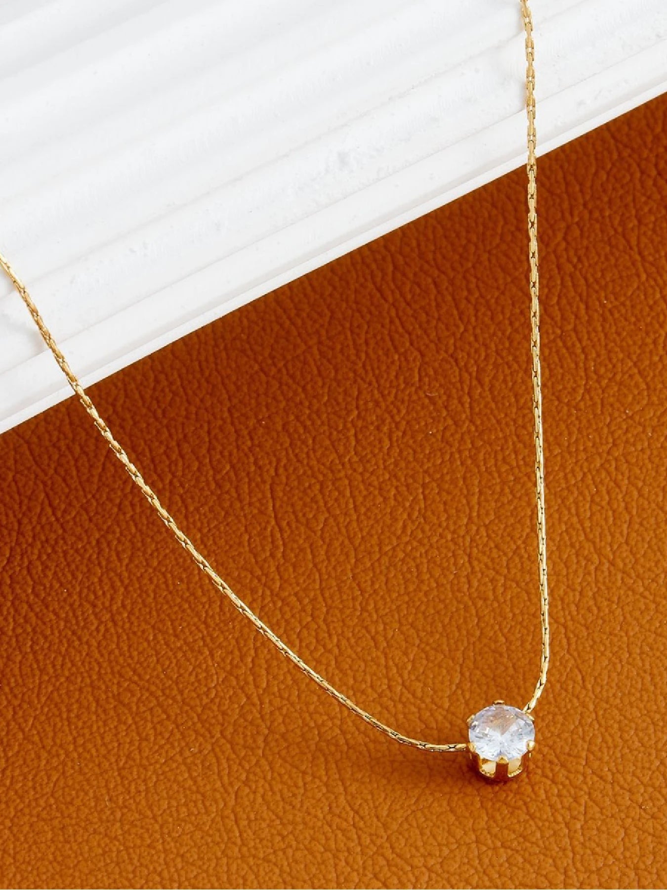 Diamond-Shaped Pendant Necklace
