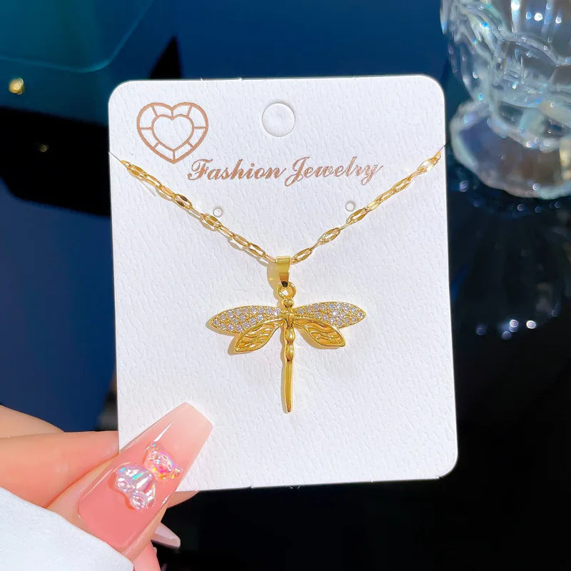 Dragonfly Pendant Necklace
