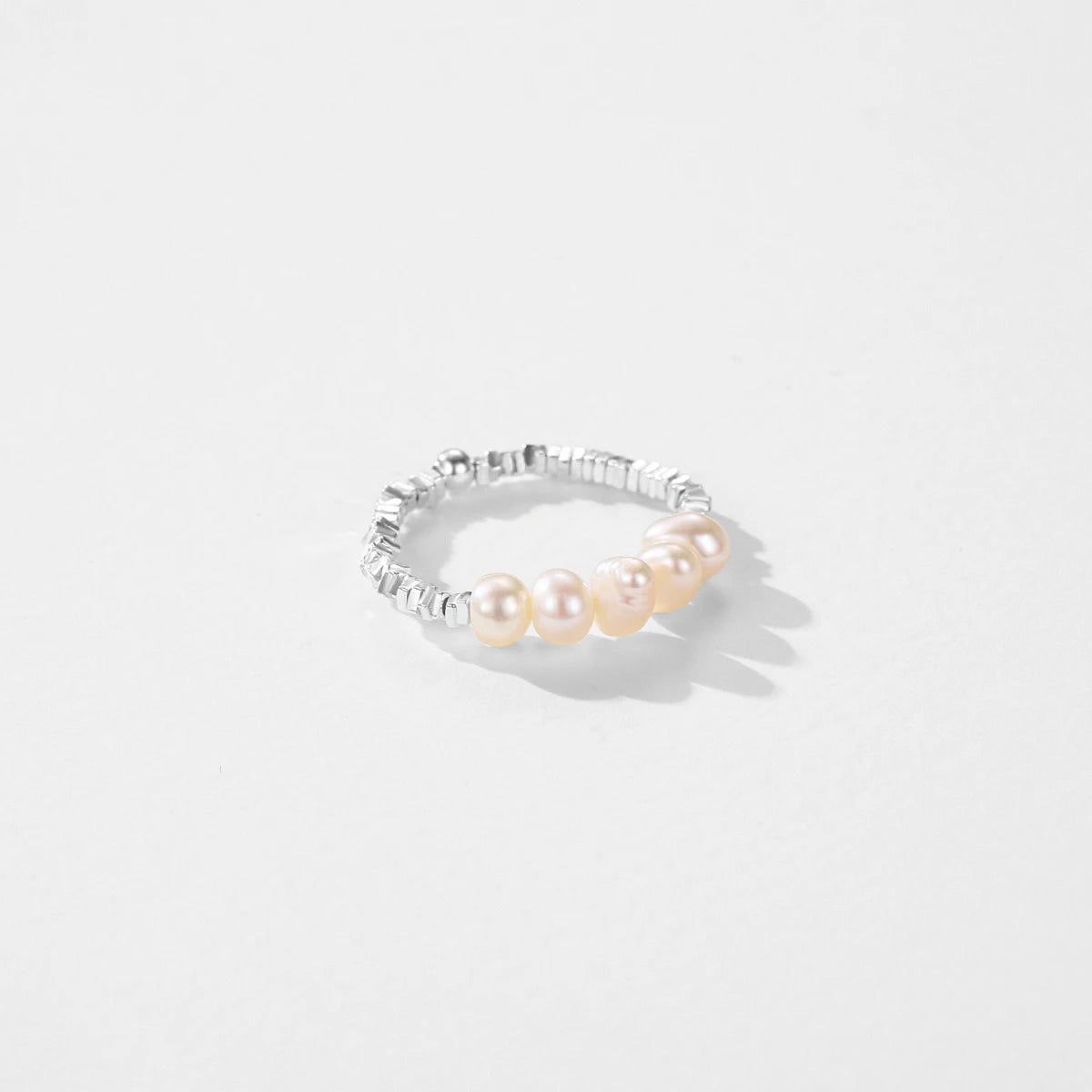 Adjustable Pearl Ring Elegant