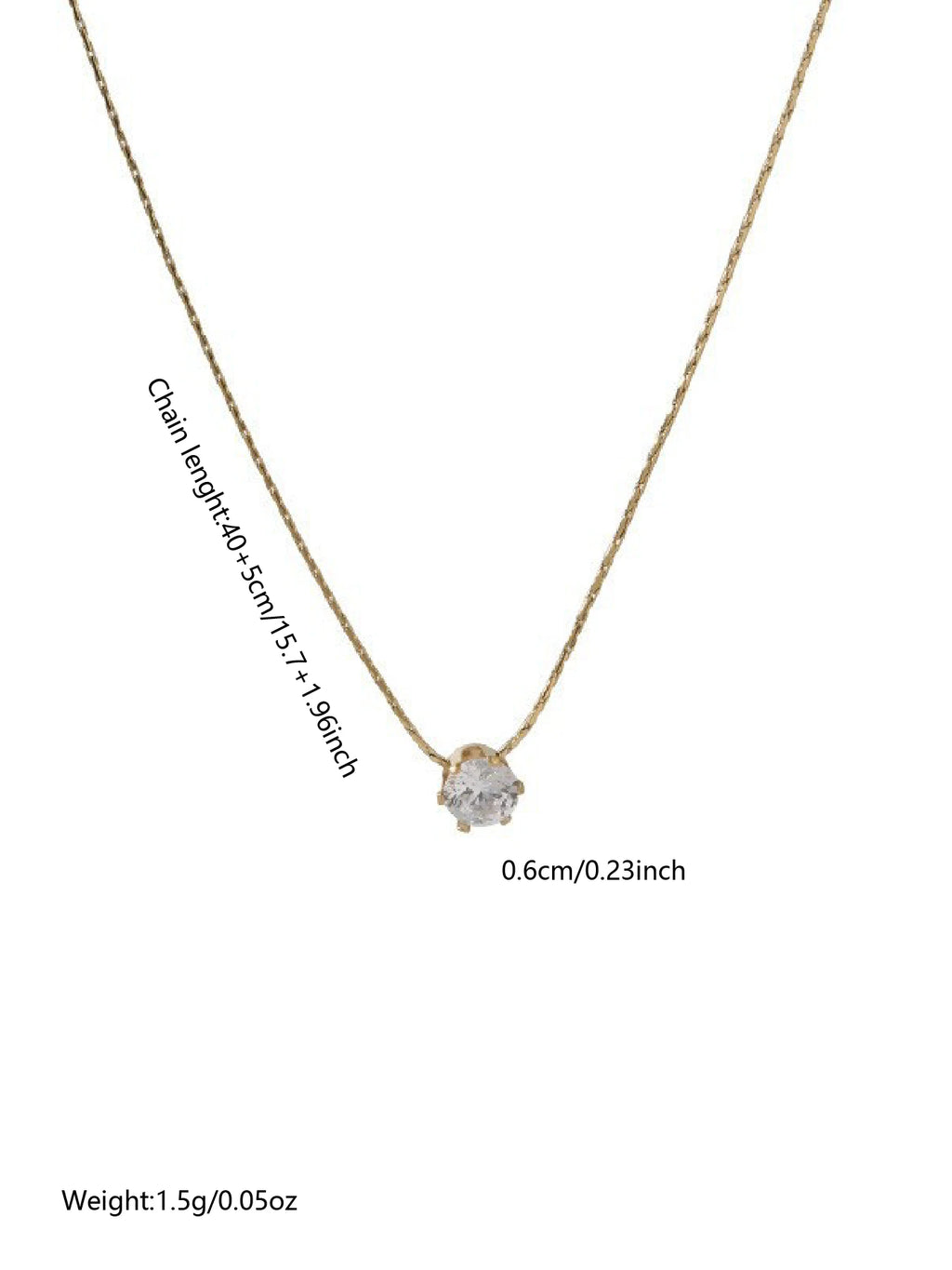 Diamond-Shaped Pendant Necklace