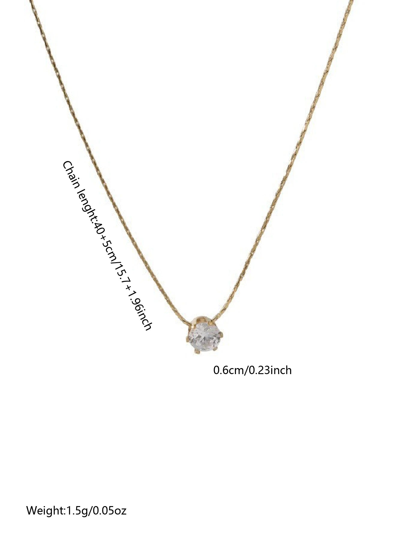Diamond-Shaped Pendant Necklace