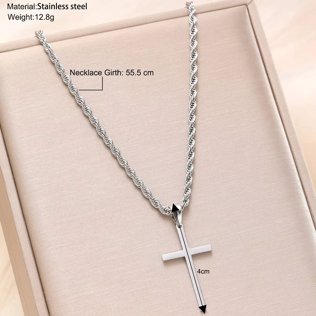 Minimalist Cross Pendant Necklace