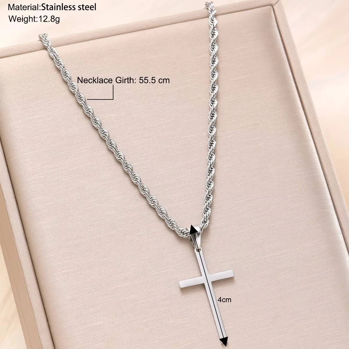 Minimalist Cross Pendant Necklace