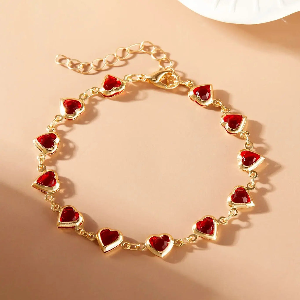 Crystal Heart Bracelet