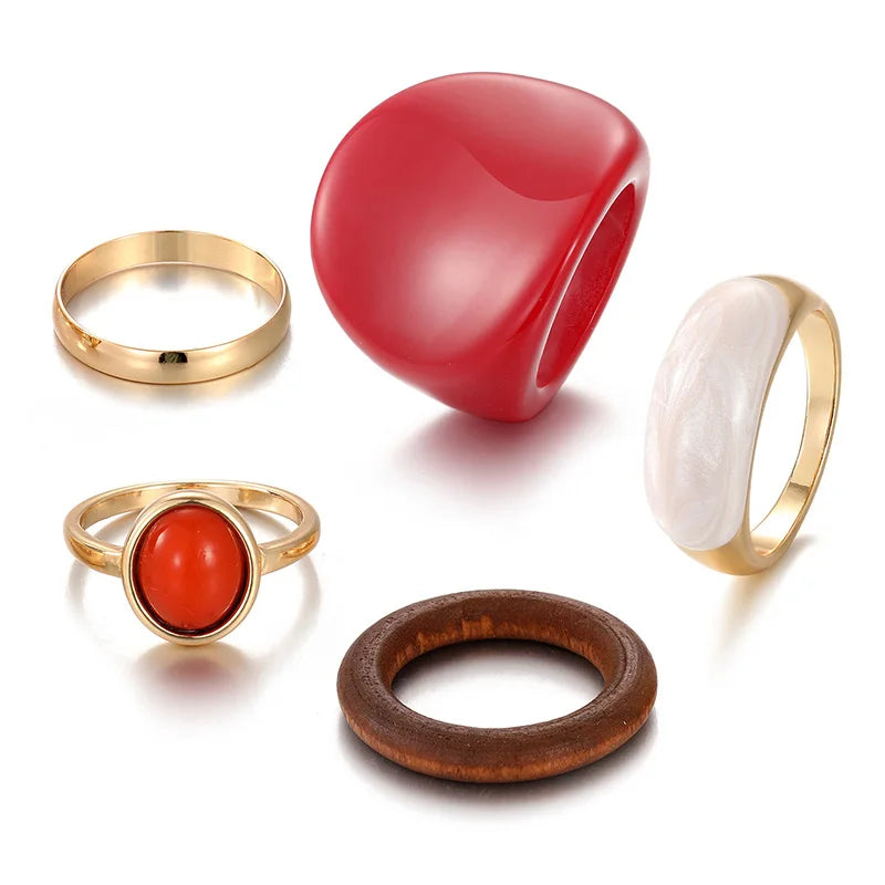 Retro Ring Set