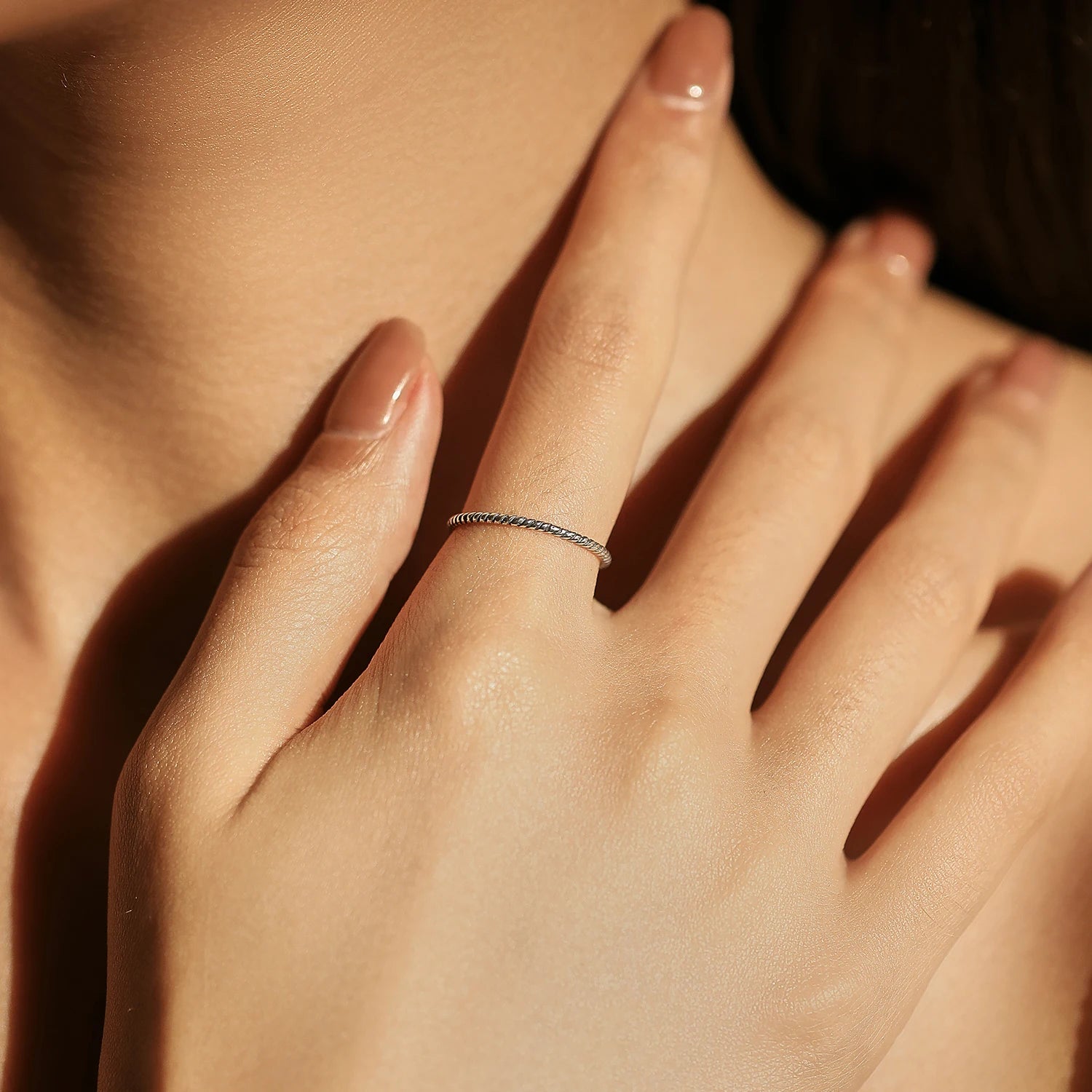 Twisted Thin Ring