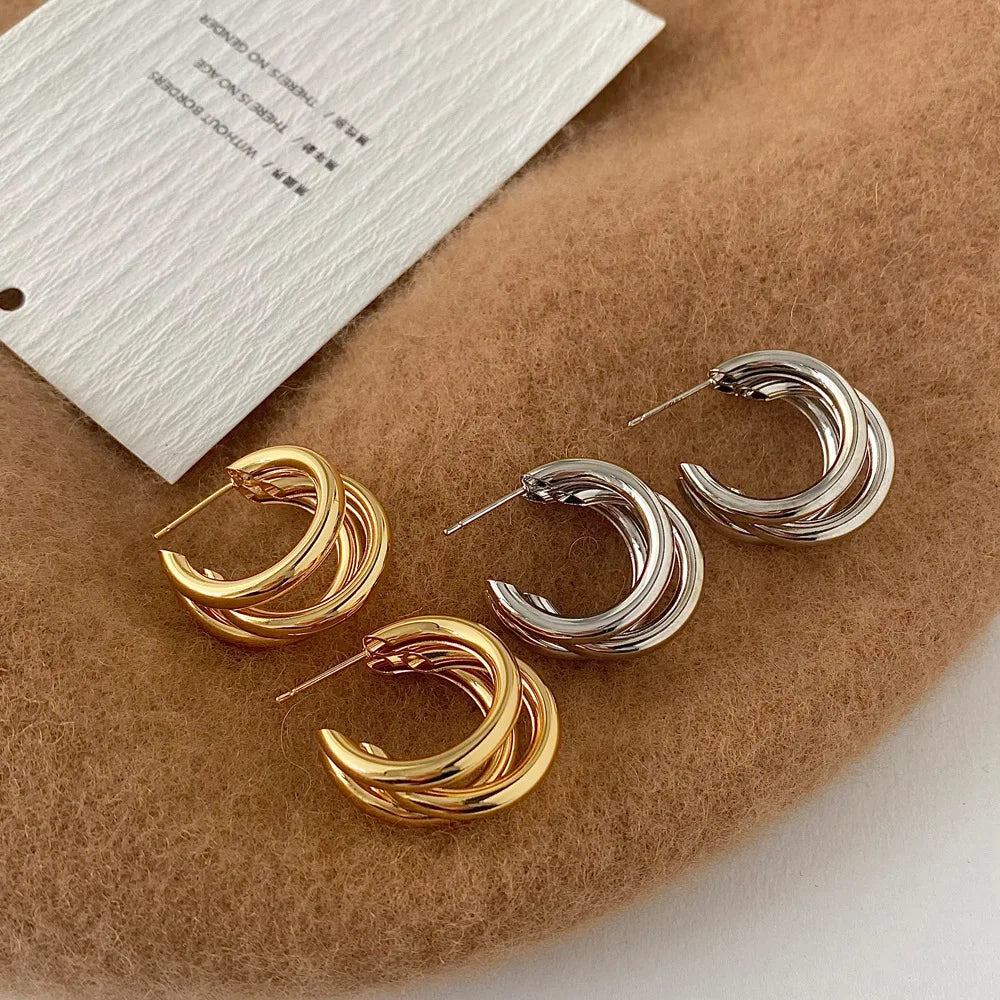 Chunky Hoop Earrings