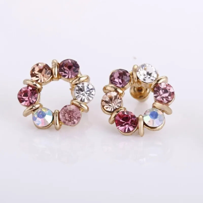 Stained Glass Necklace & Earrings Set