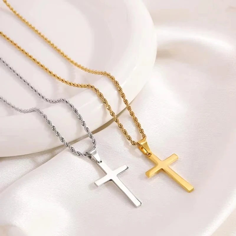 Minimalist Cross Pendant Necklace
