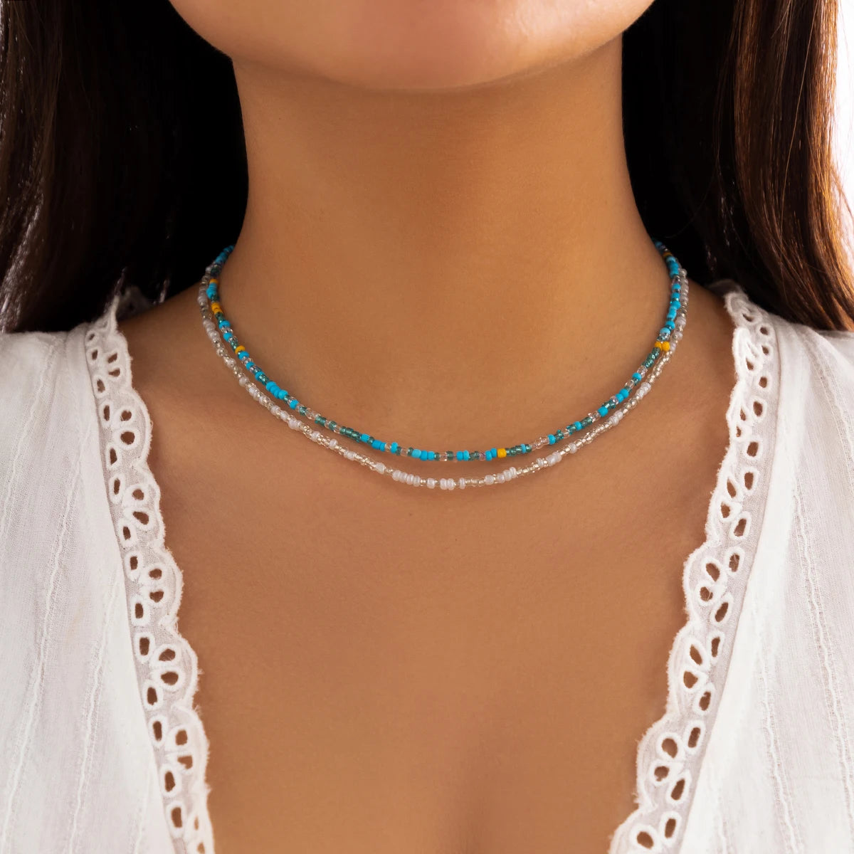 Bohemia Multicolor Beaded Choker