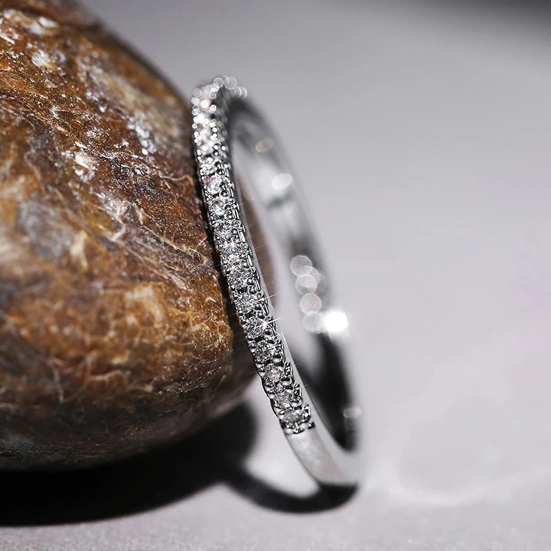 Sterling Silver Crystal Ring
