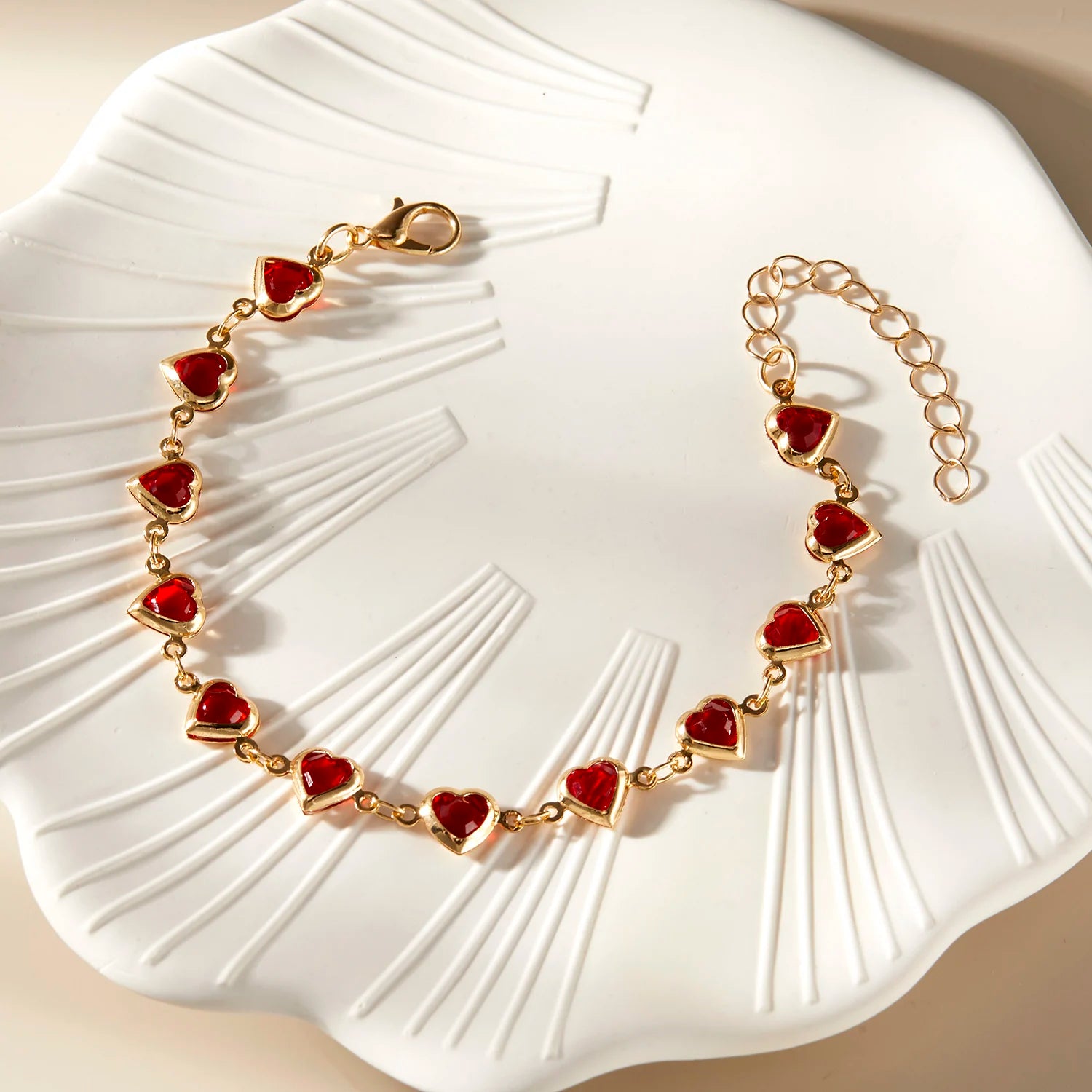 Crystal Heart Bracelet