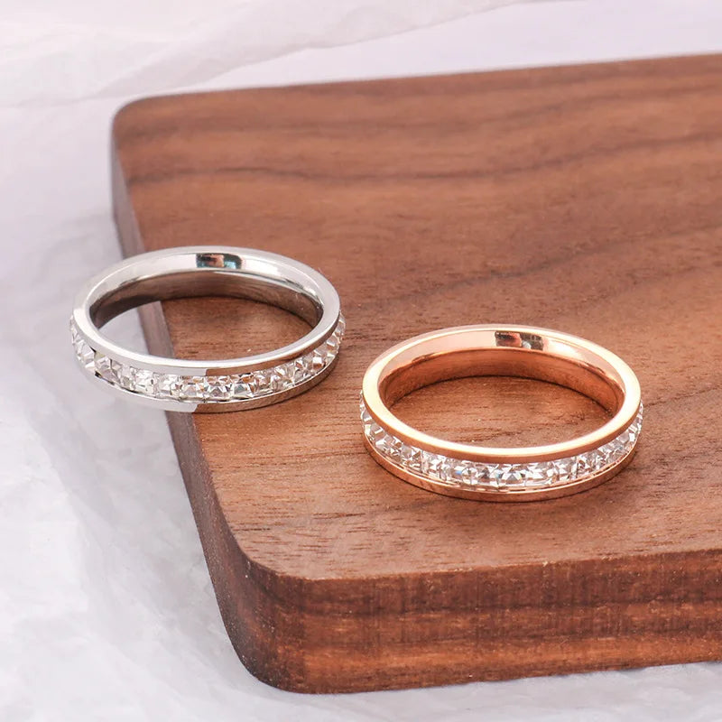 Clear White Stones Ring