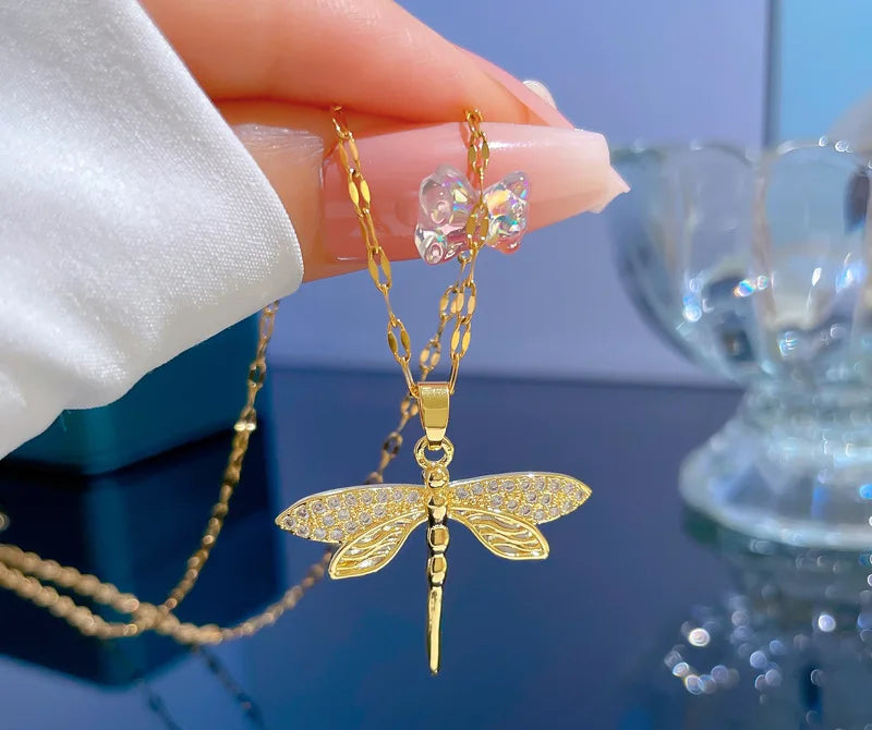 Dragonfly Pendant Necklace