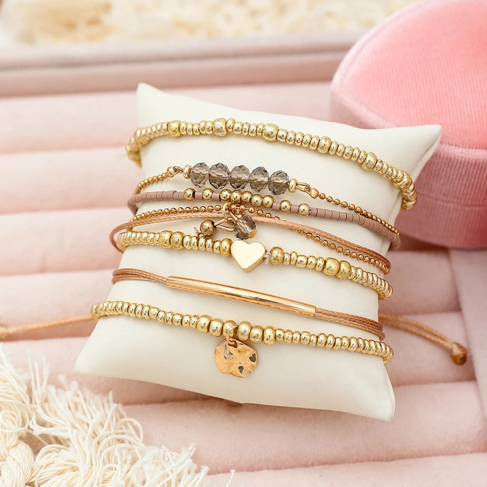 Adjustable Bohemian Beads Bracelets