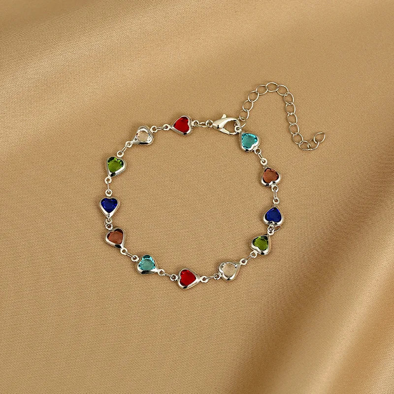 Crystal Heart Bracelet