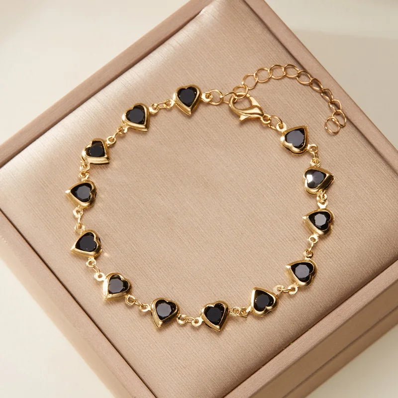 Crystal Heart Bracelet