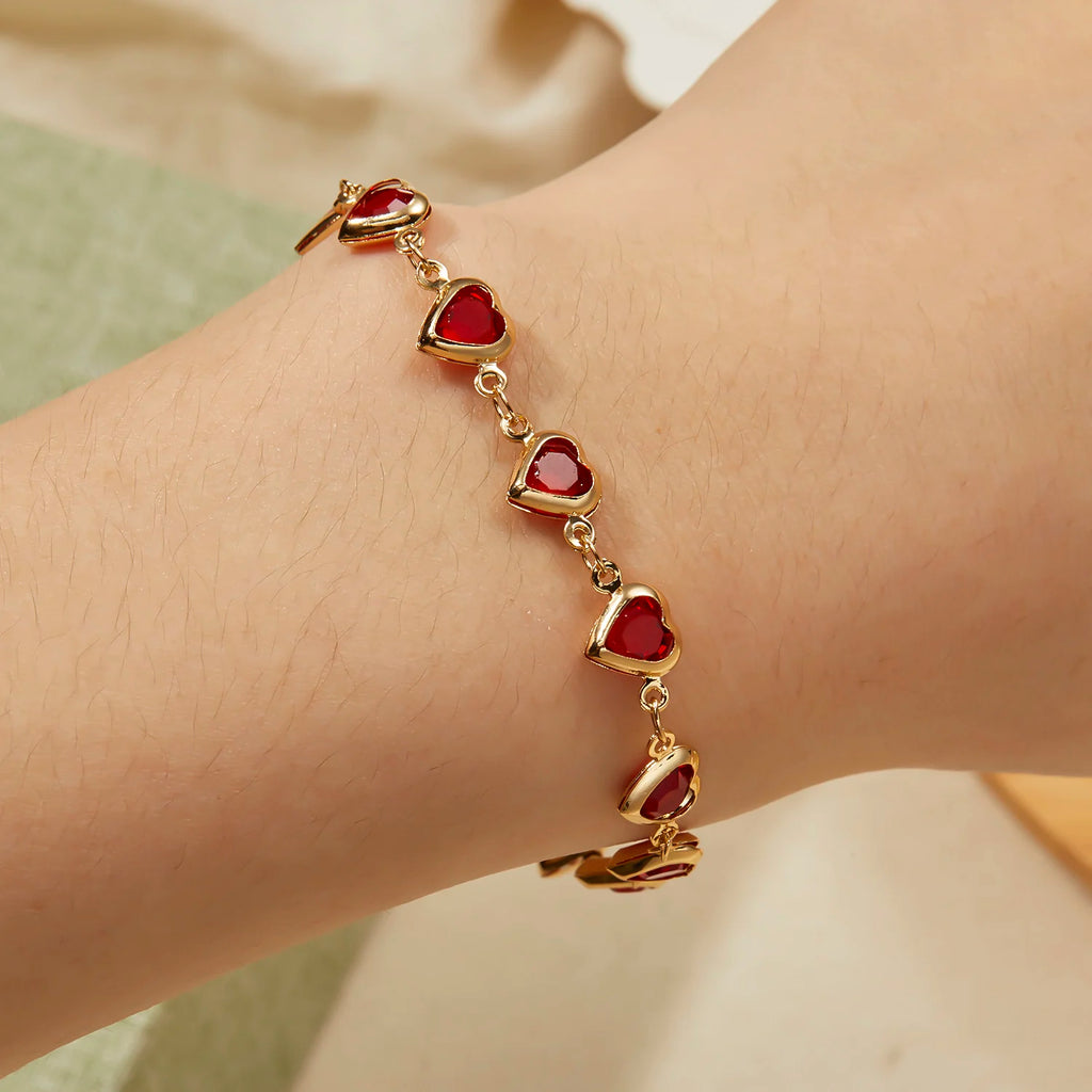 Crystal Heart Bracelet