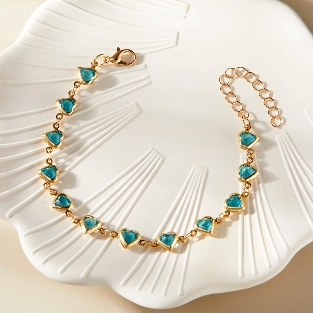 Crystal Heart Bracelet