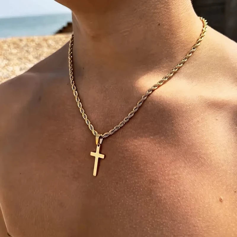 Minimalist Cross Pendant Necklace
