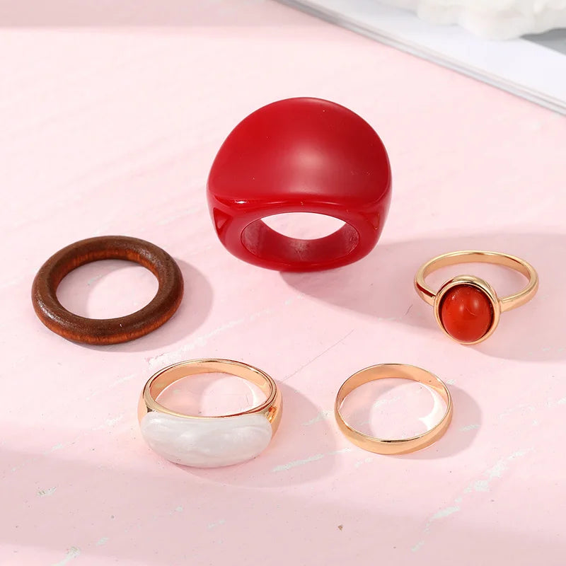 Retro Ring Set