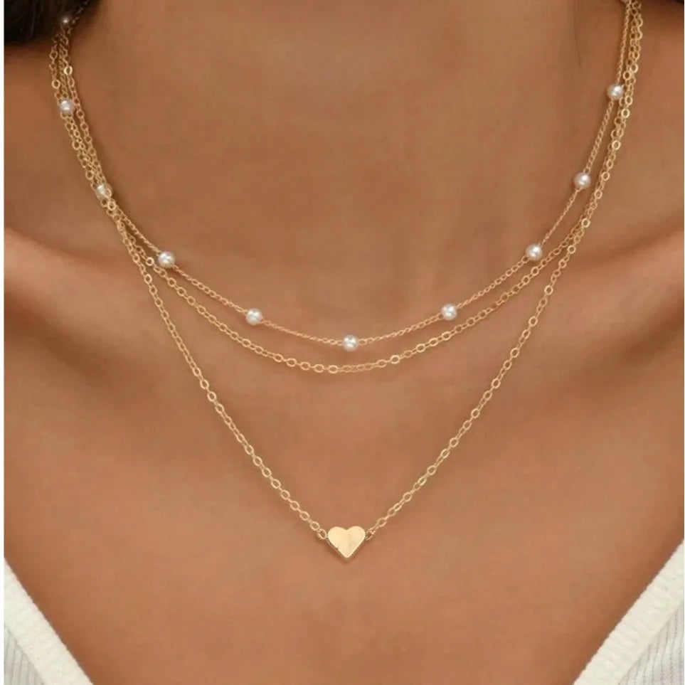3-Piece Women's Pearl Necklace Set
