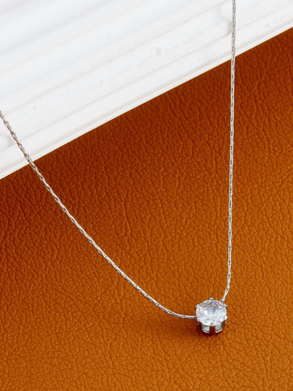 Diamond-Shaped Pendant Necklace