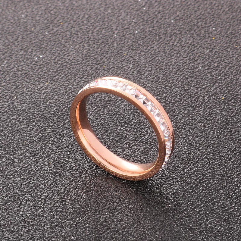 Clear White Stones Ring