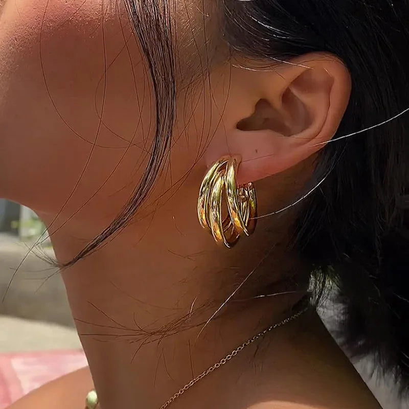 Chunky Hoop Earrings