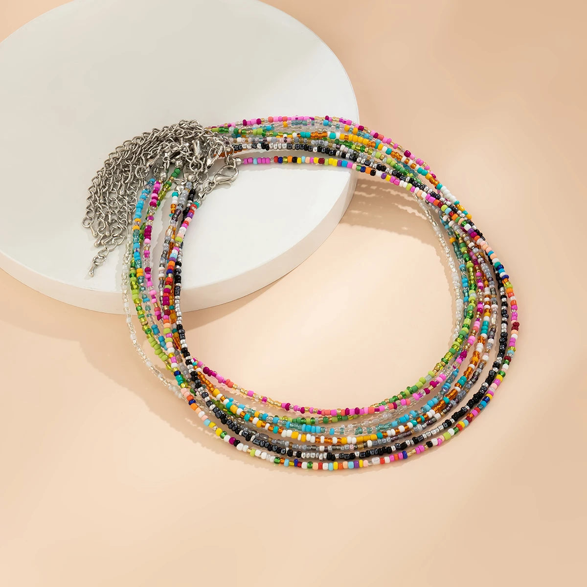 Bohemia Multicolor Beaded Choker