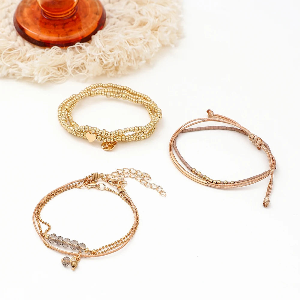 Adjustable Bohemian Beads Bracelets